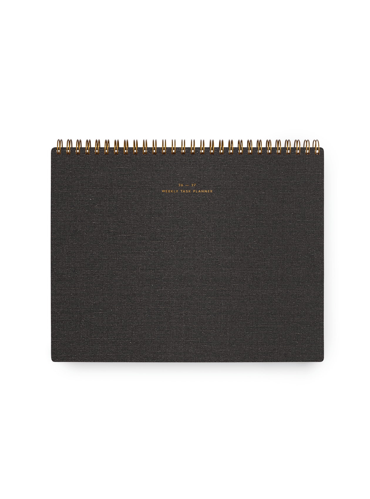 26-27 Weekly Task Planner: Charcoal Gray / None