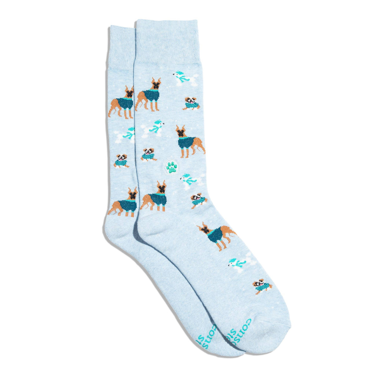 Socks that Save Dogs | Blue Dogs - Gifts for Dog Lovers: Small