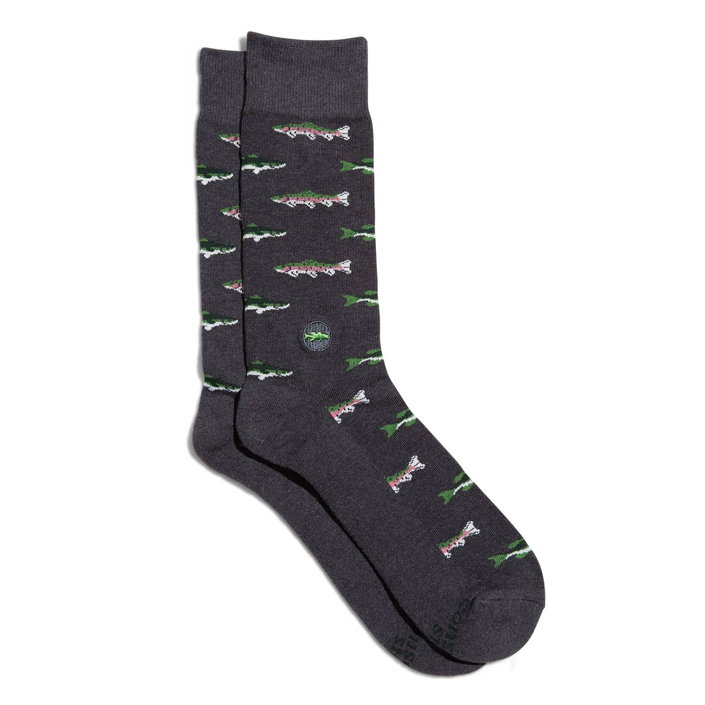 Socks that Protect National Parks (Gray Fish): Medium