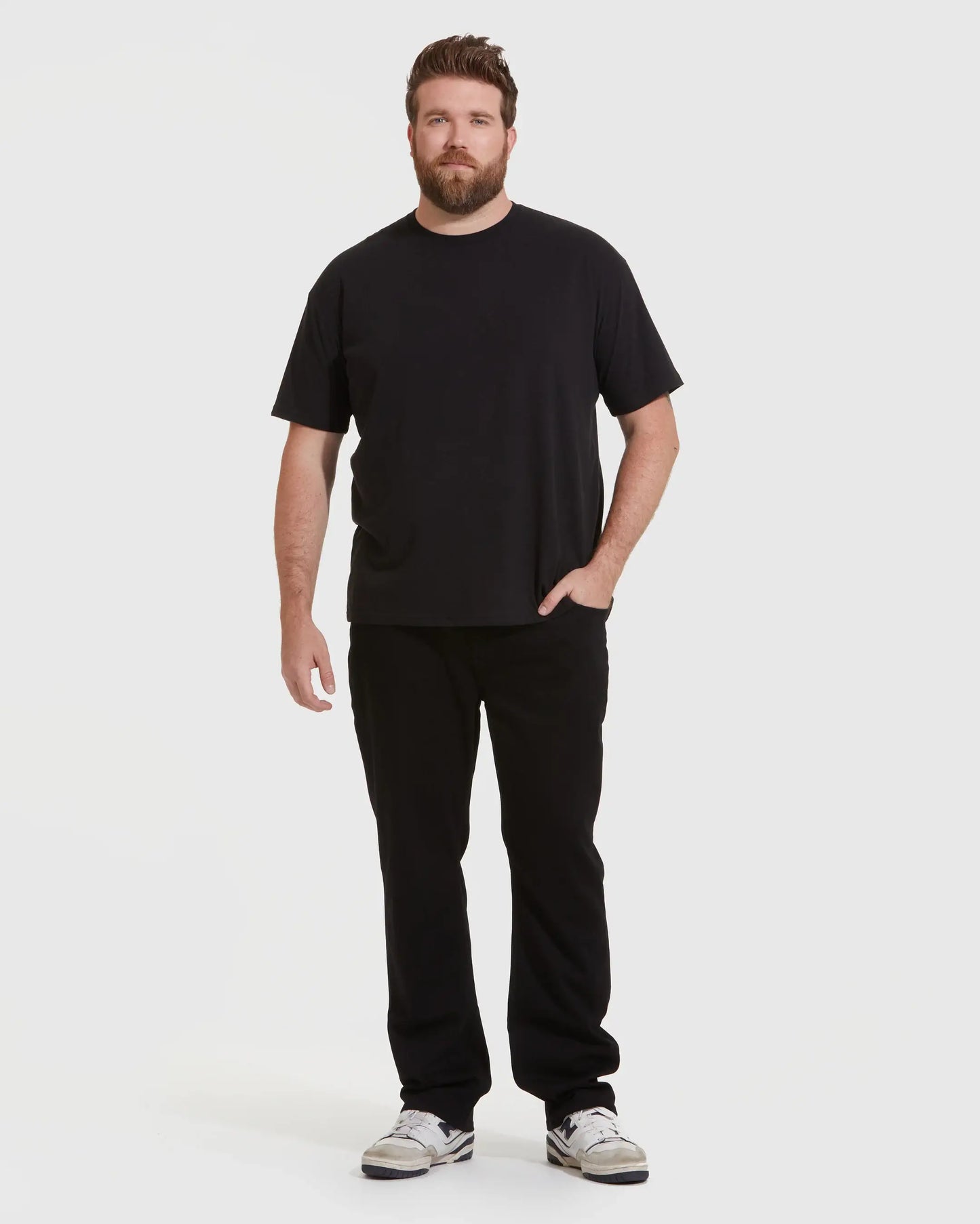 Short Sleeve T-Shirt | Crew Neck | Black: L