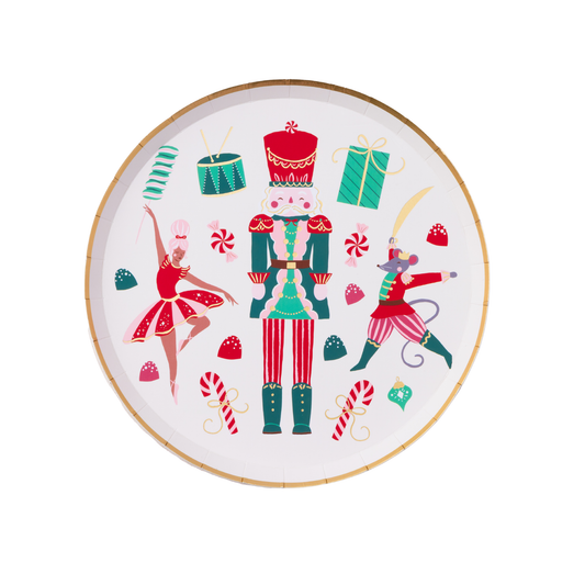 WHIMSICAL NUTCRACKER DESSERT PLATES