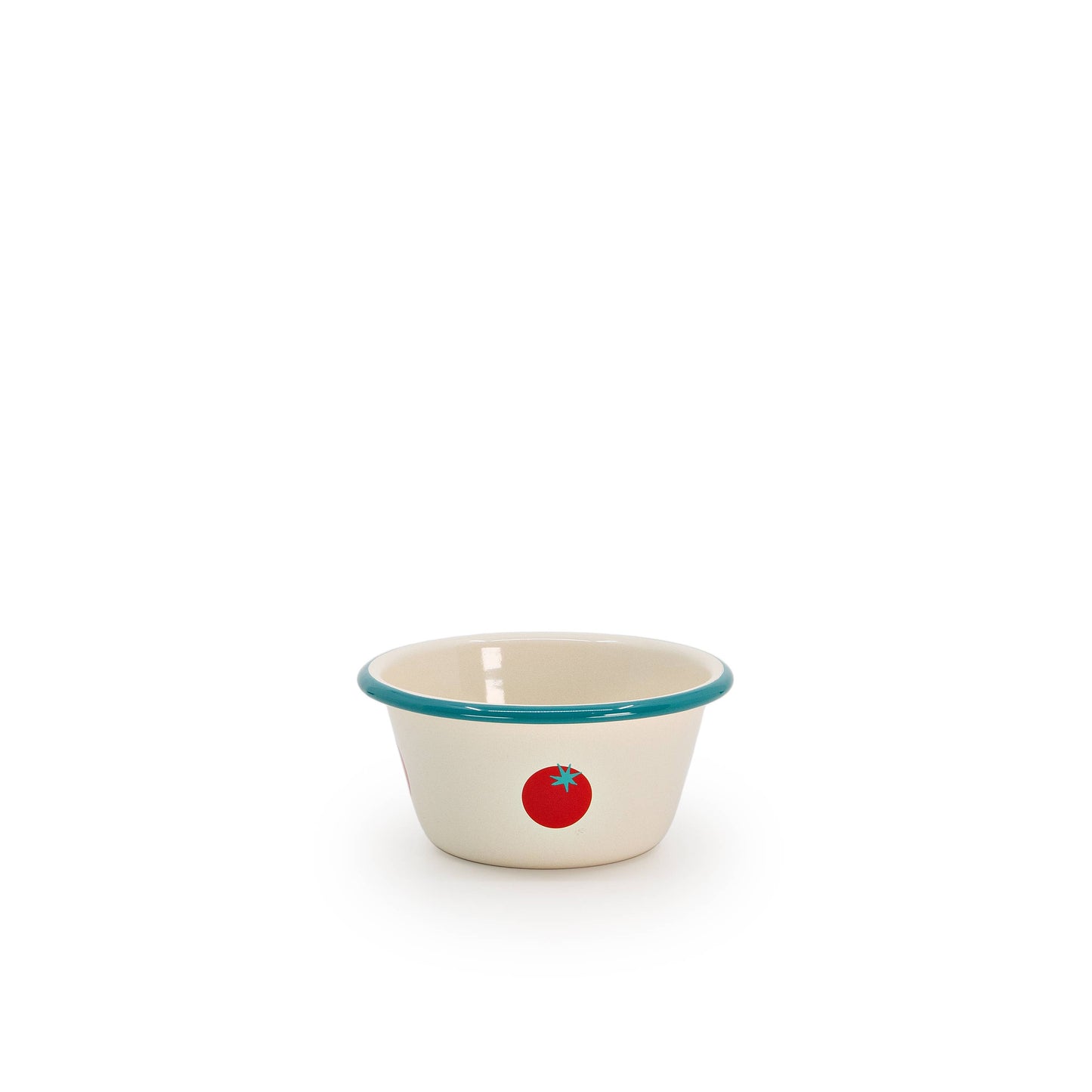 Dan Pelosi x CCH Tomato Enamelware Soup Bowl: Red Rim