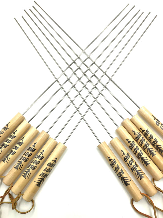 12-Pack Handcrafted Roasting Sticks By OneLogFire