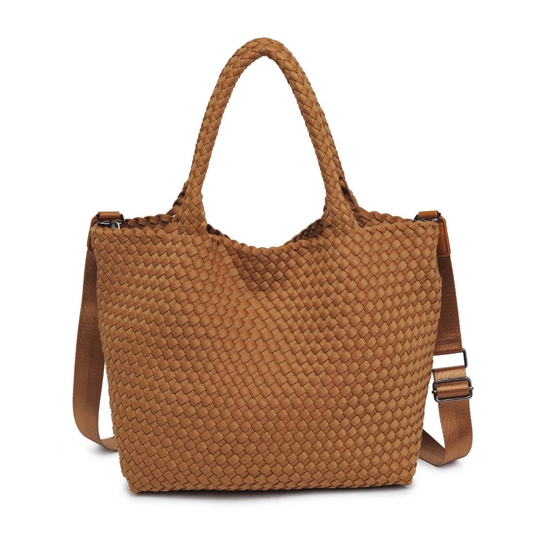 Sky's The Limit Medium Woven Neoprene Tote: Sand