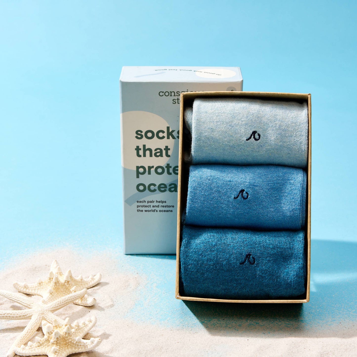 Boxed Set Socks that Protect Oceans: Small