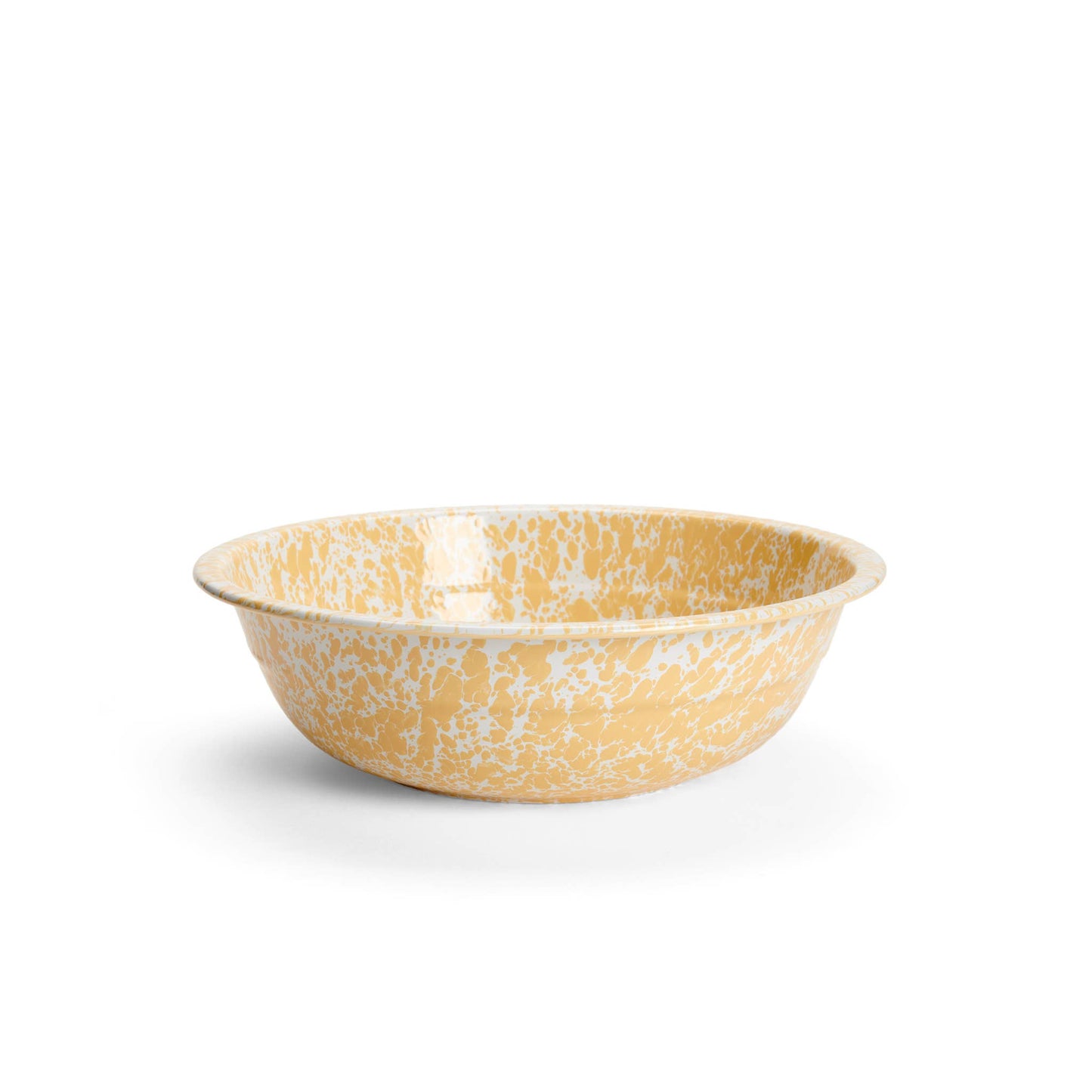 Splatterware - Enamelware Small Basin 4 qt, 12.25": Red & White