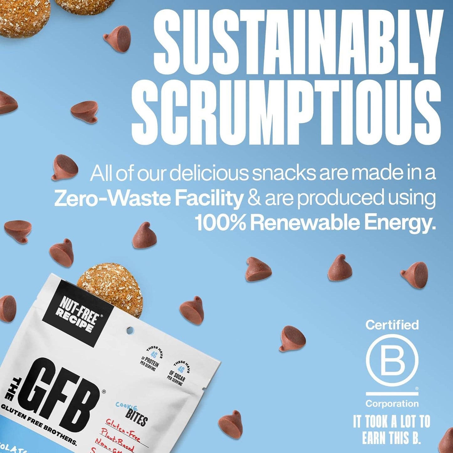 The GFB Chocolate Chip Cookie Dough Bites (Nut Free)