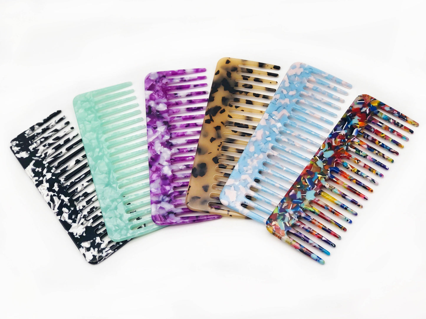 No Snag Detangler Combs Acetate Trendy Hair Accessory