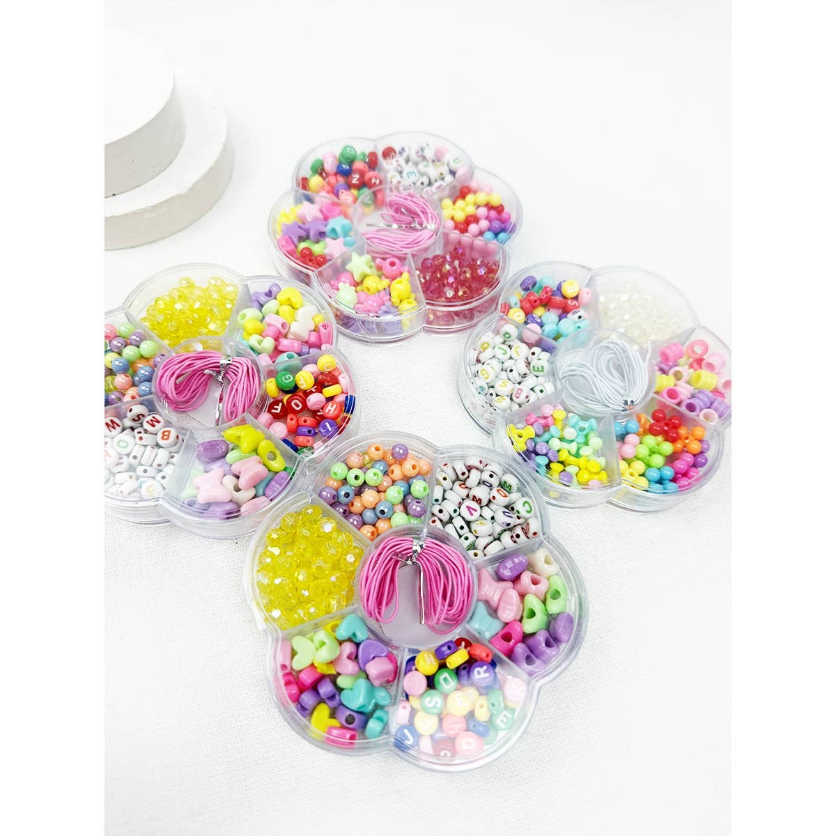 DIY Bracelet Making Beads Set: MIX COLOR / ONE(12)