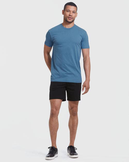Short Sleeve T-Shirt | Crew Neck | Indigo: L