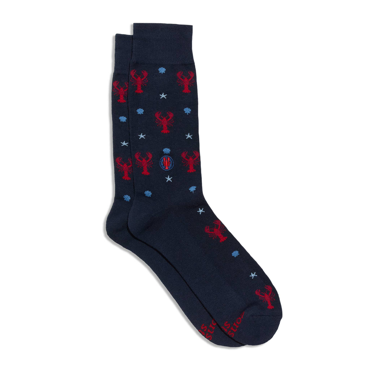 Socks that Protect Oceans | Navy Lobsters - Coastal Gifts: Small