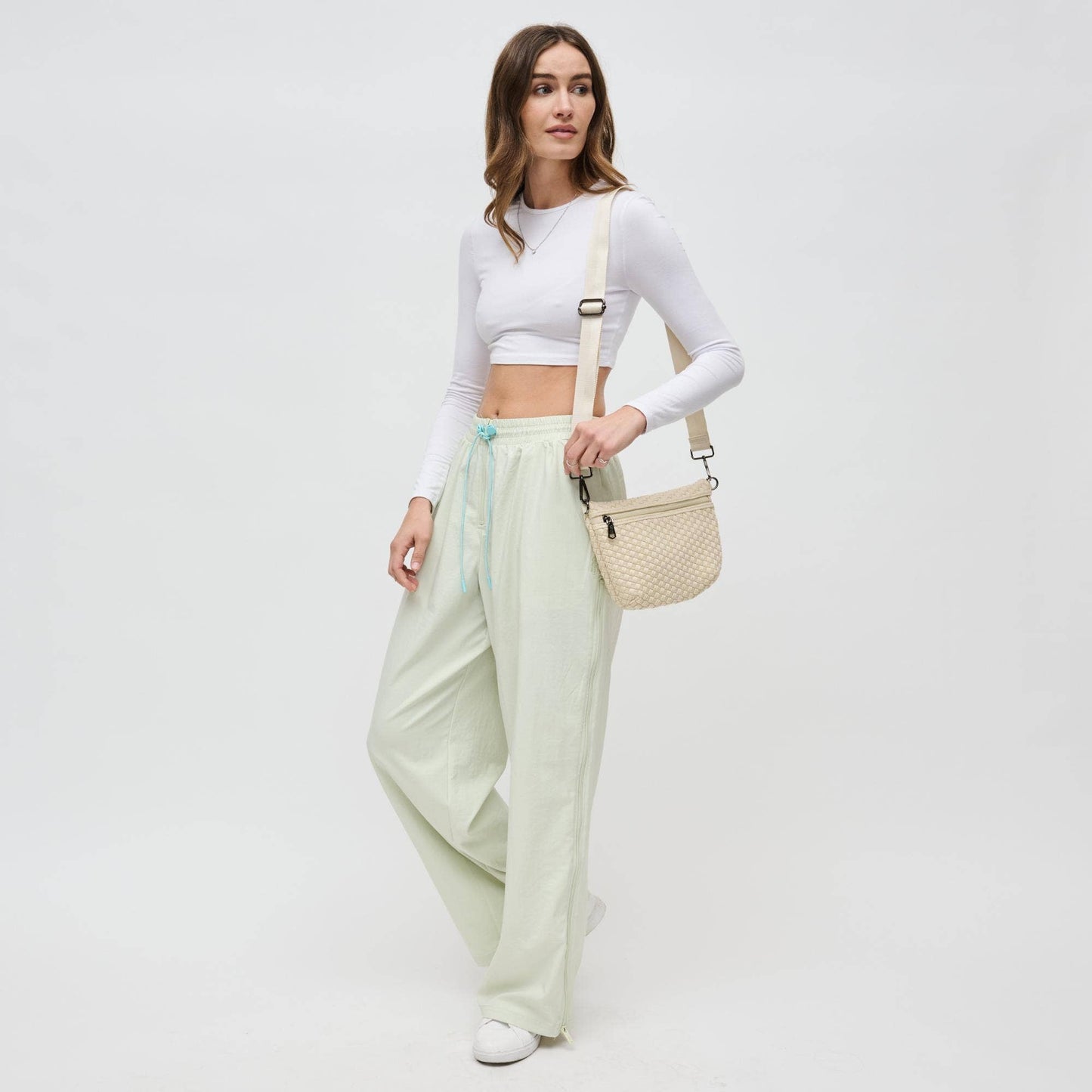 Ethereal - Woven Neoprene Crossbody: Black