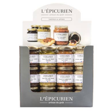 L'Epicurien 36-jar Box Appetizer Spreads - 3.5oz per jar