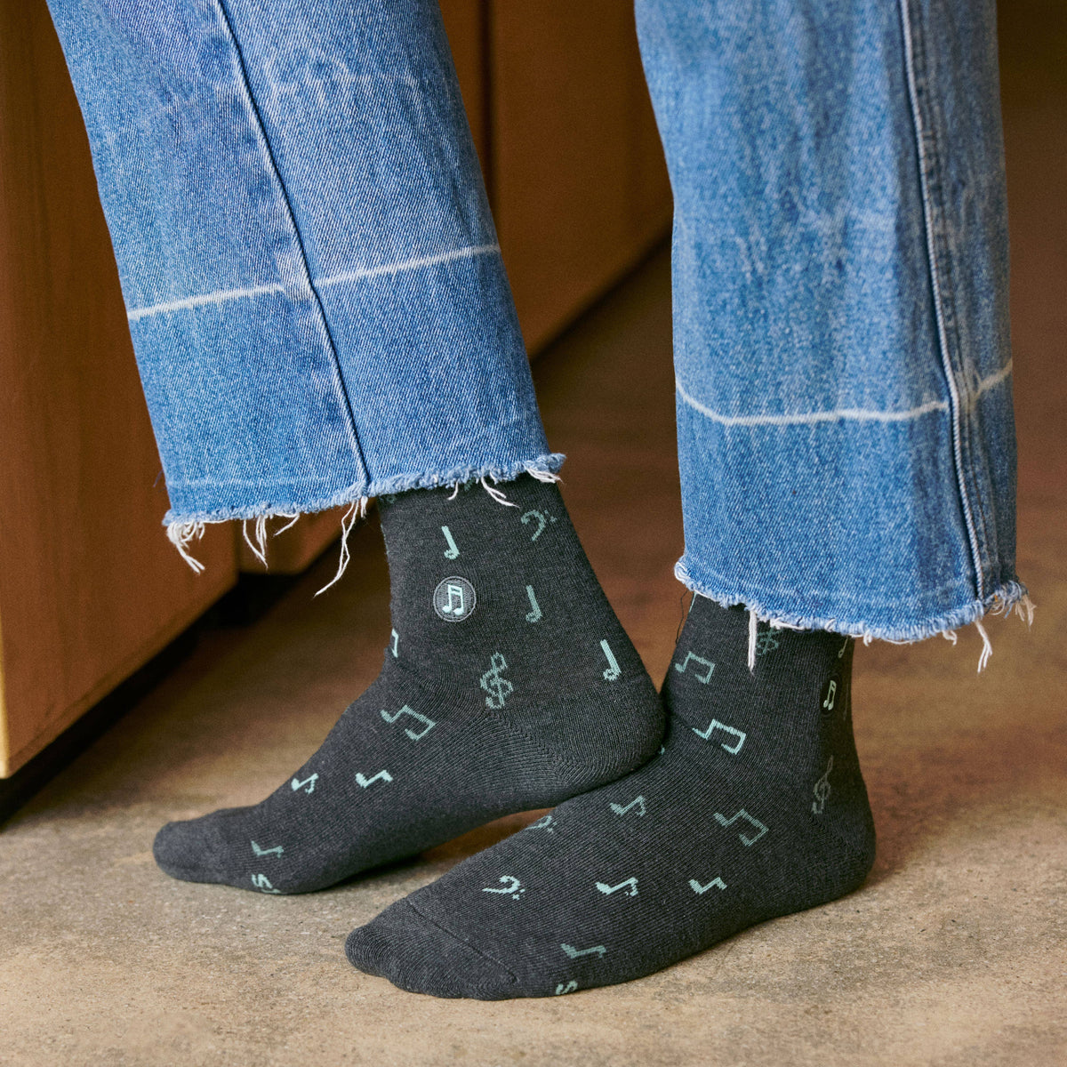 Socks that Support Music | Music Notes - Gifts for Musicians: Large