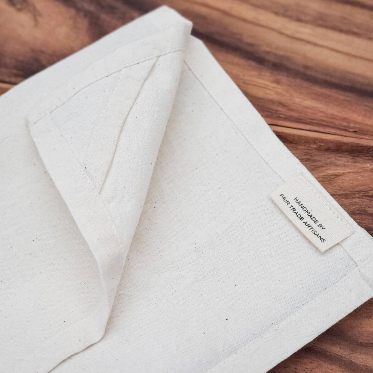 Handmade Cotton Tea Towel - Festive Christmas : 1. CAR WITH TREE