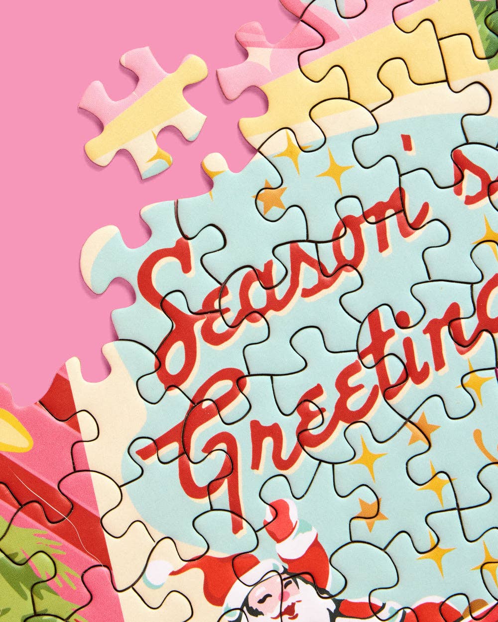 Pinkmas Jigsaw Puzzle - 1000 pc - Christmas game