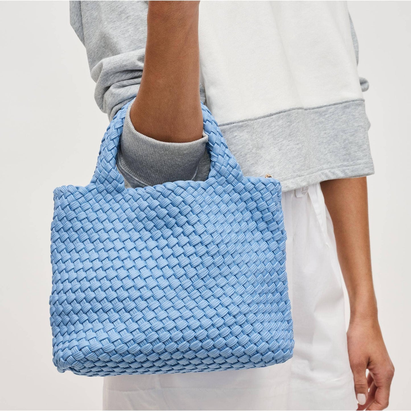 Sky's The Limit Small Sustainable Crossbody: Beige