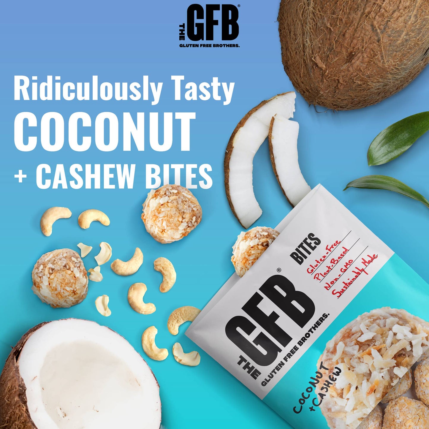The GFB: Coconut Cashew Gluten Free Protein Bites