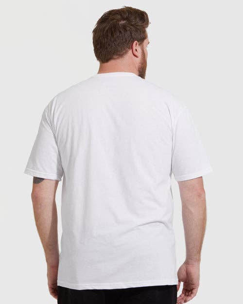 Short Sleeve T-Shirt | Crew Neck | White: L