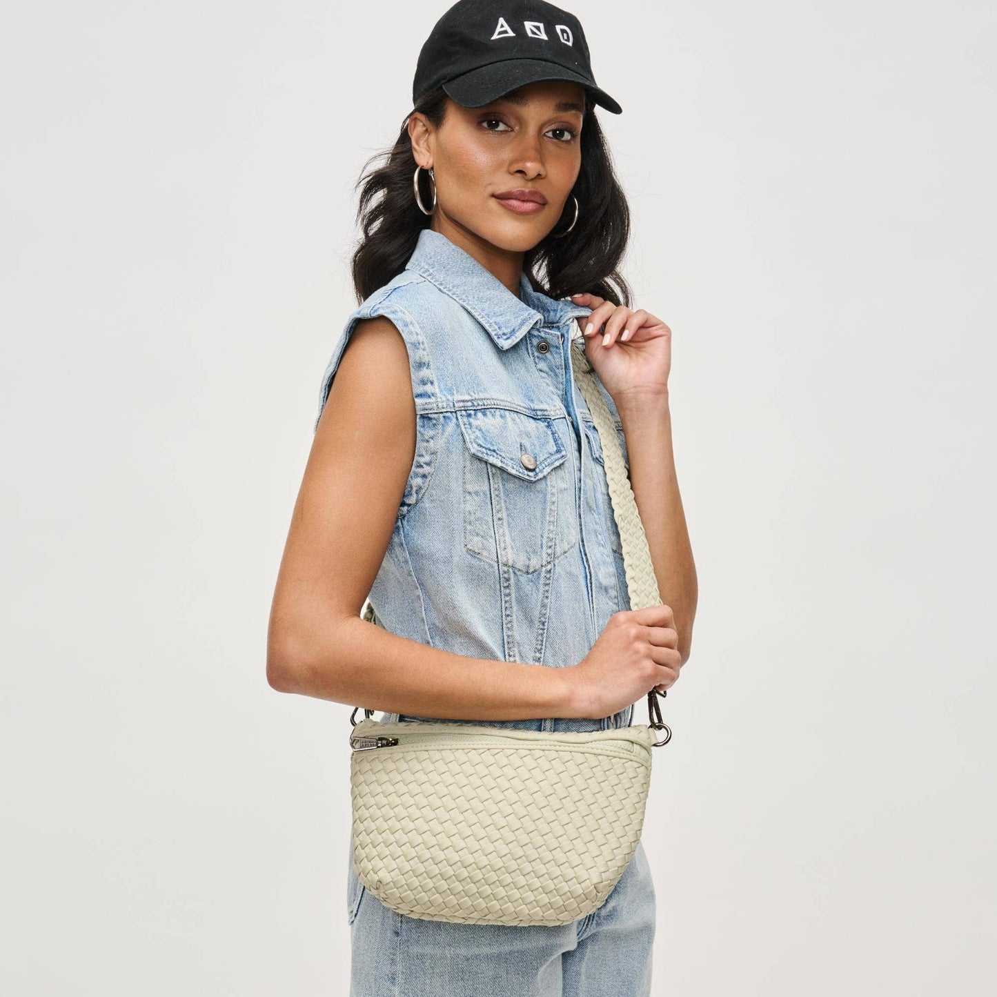 Ethereal - Woven Neoprene Crossbody: Sage