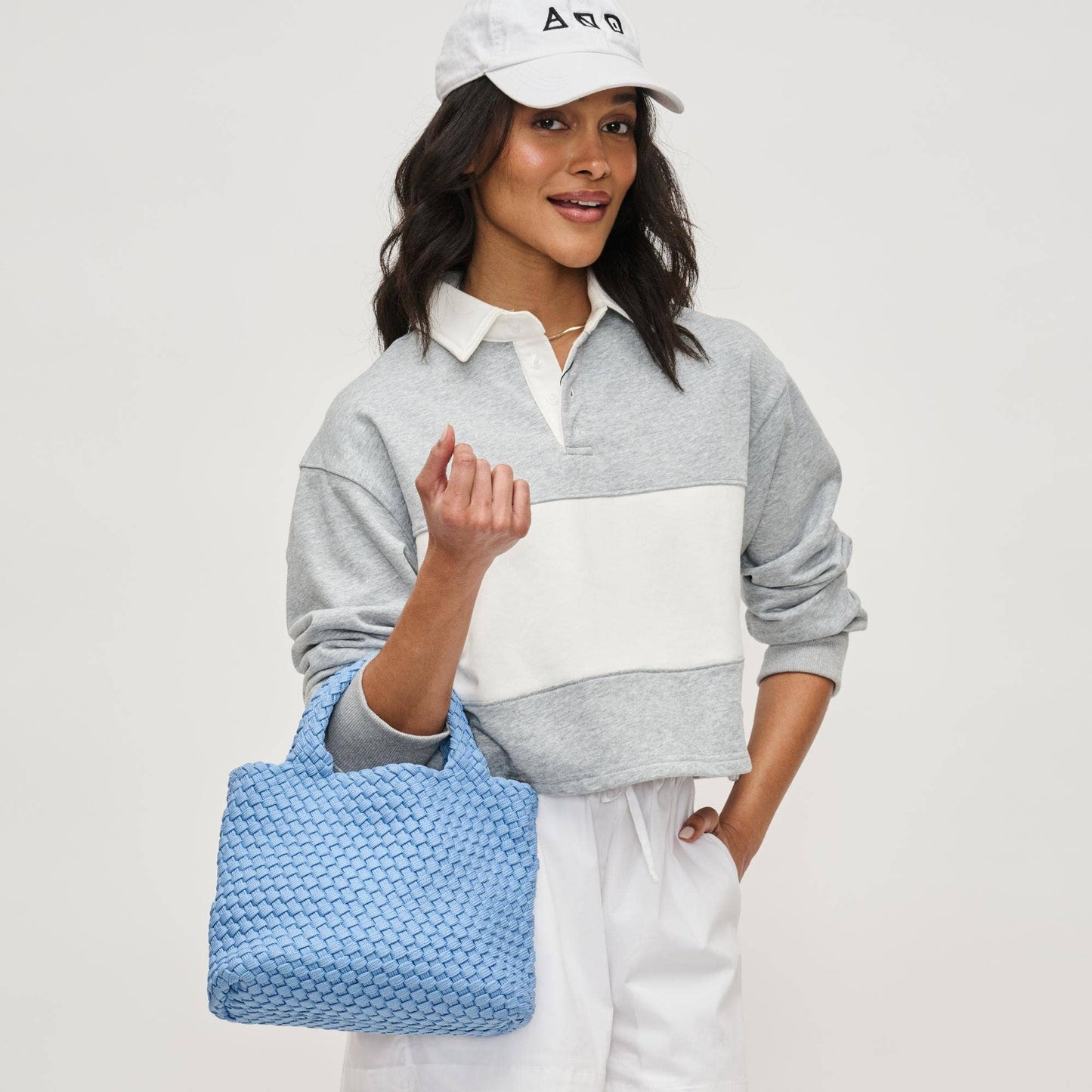 Sky's The Limit Small Sustainable Crossbody: Beige