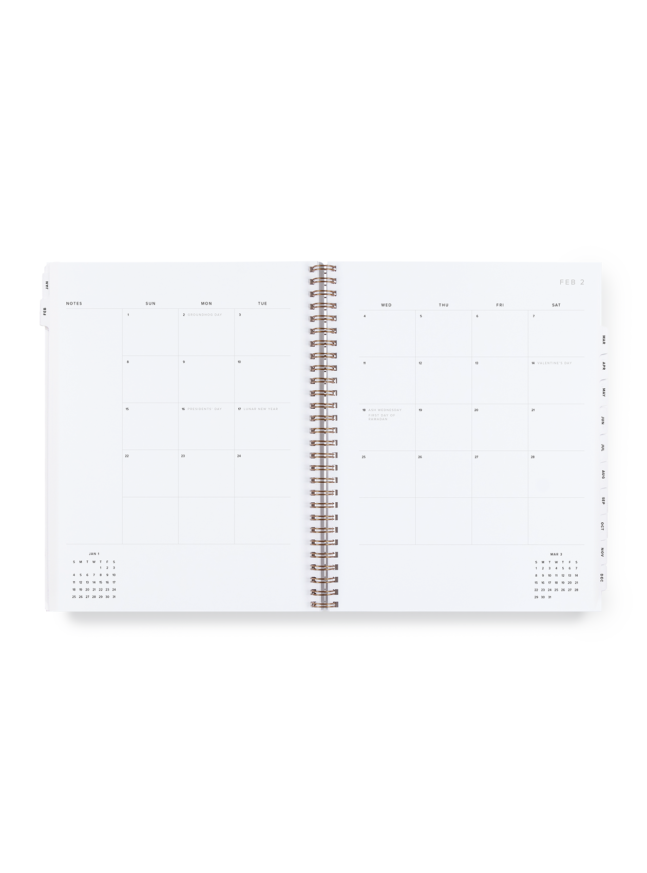 2026 Year Task Planner: Oxford Blue / None