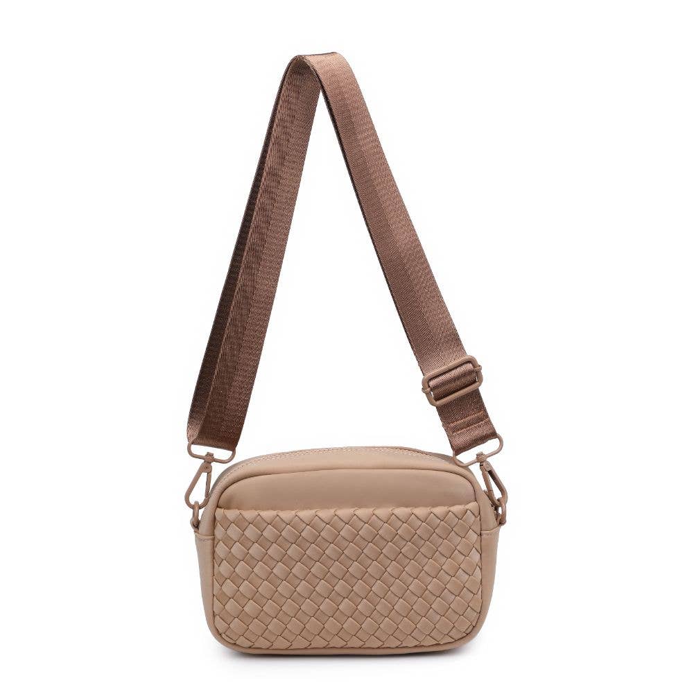 Inspiration Woven Neoprene Crossbody: Black