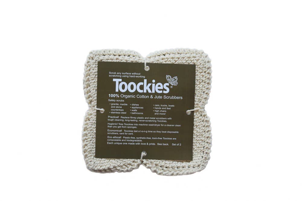 Toockies Jute and Organic Cotton Scrubber