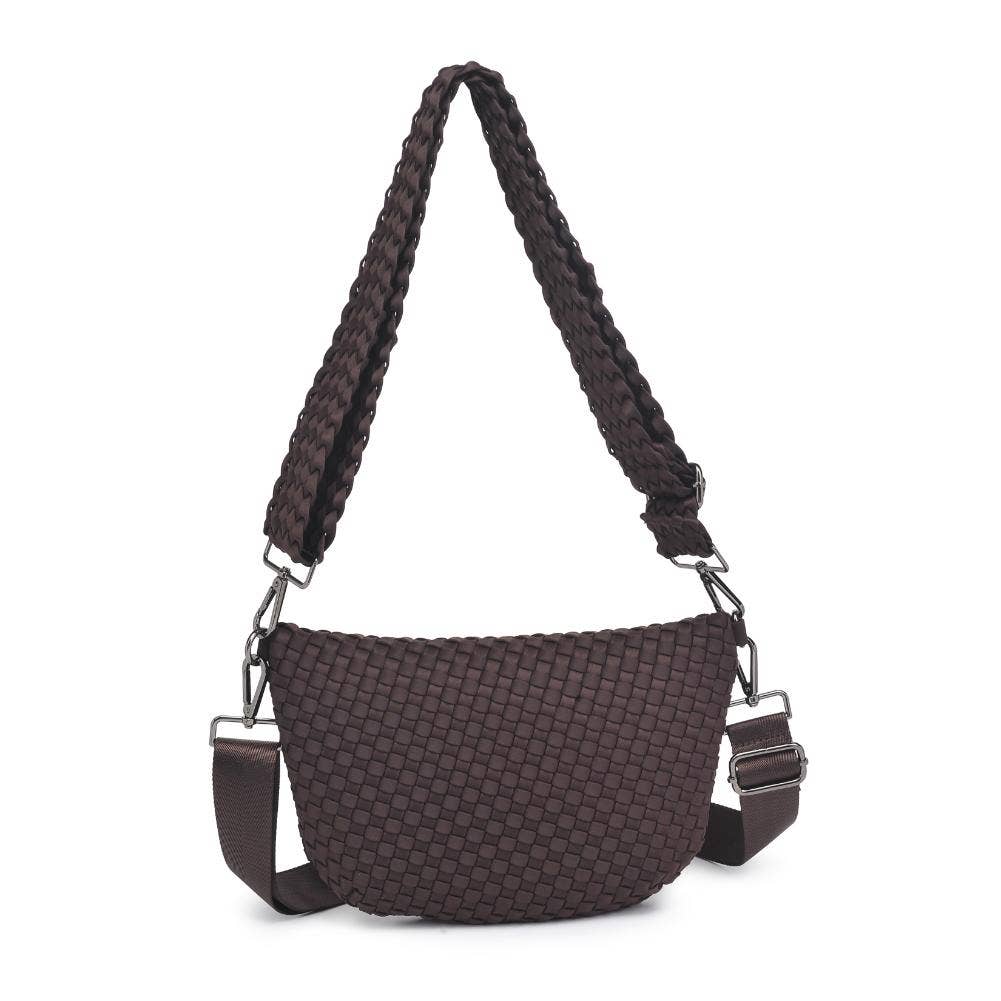 Ethereal - Woven Neoprene Crossbody: Black