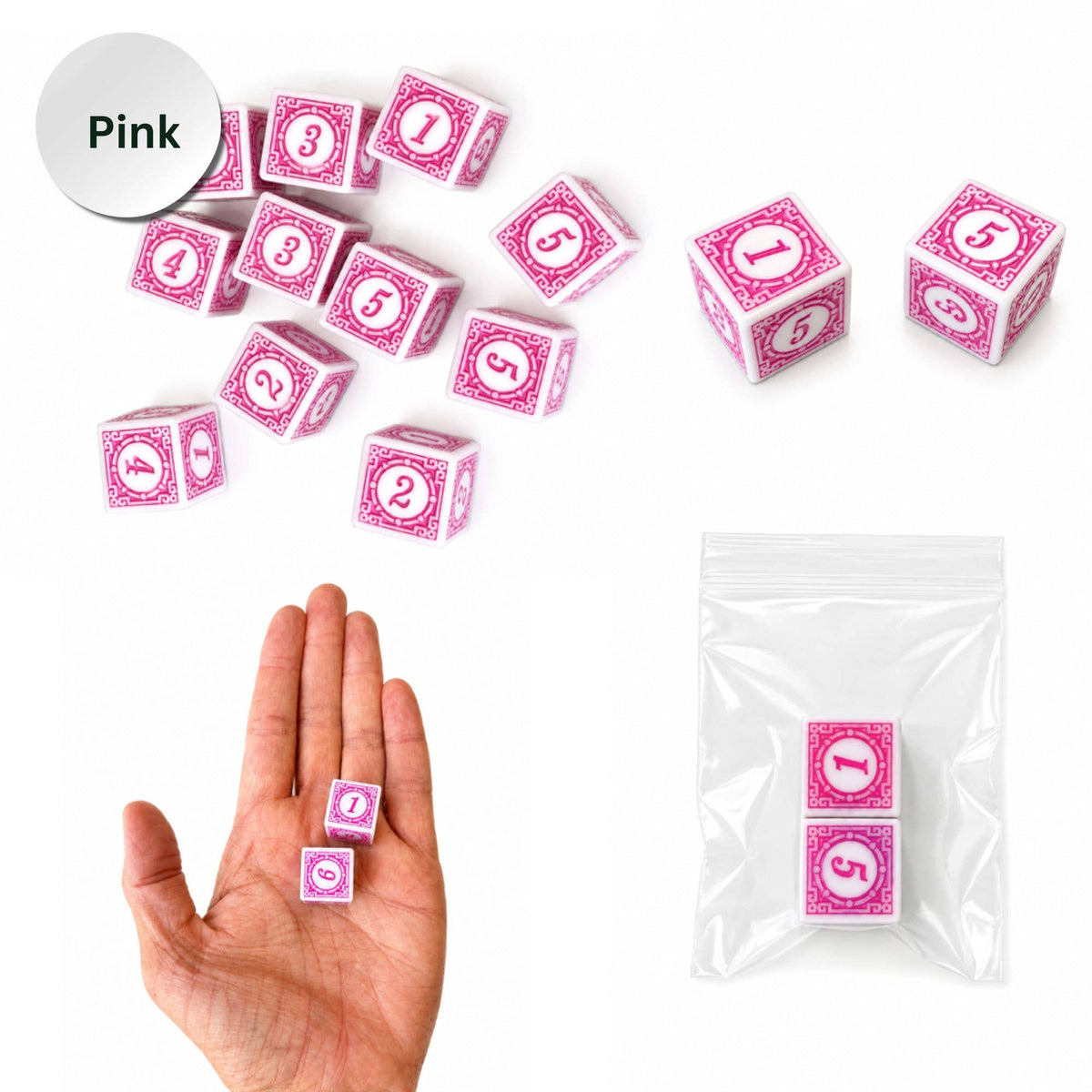 Para"Dice" Mahjong Specialty Dice Gift Ready : Black