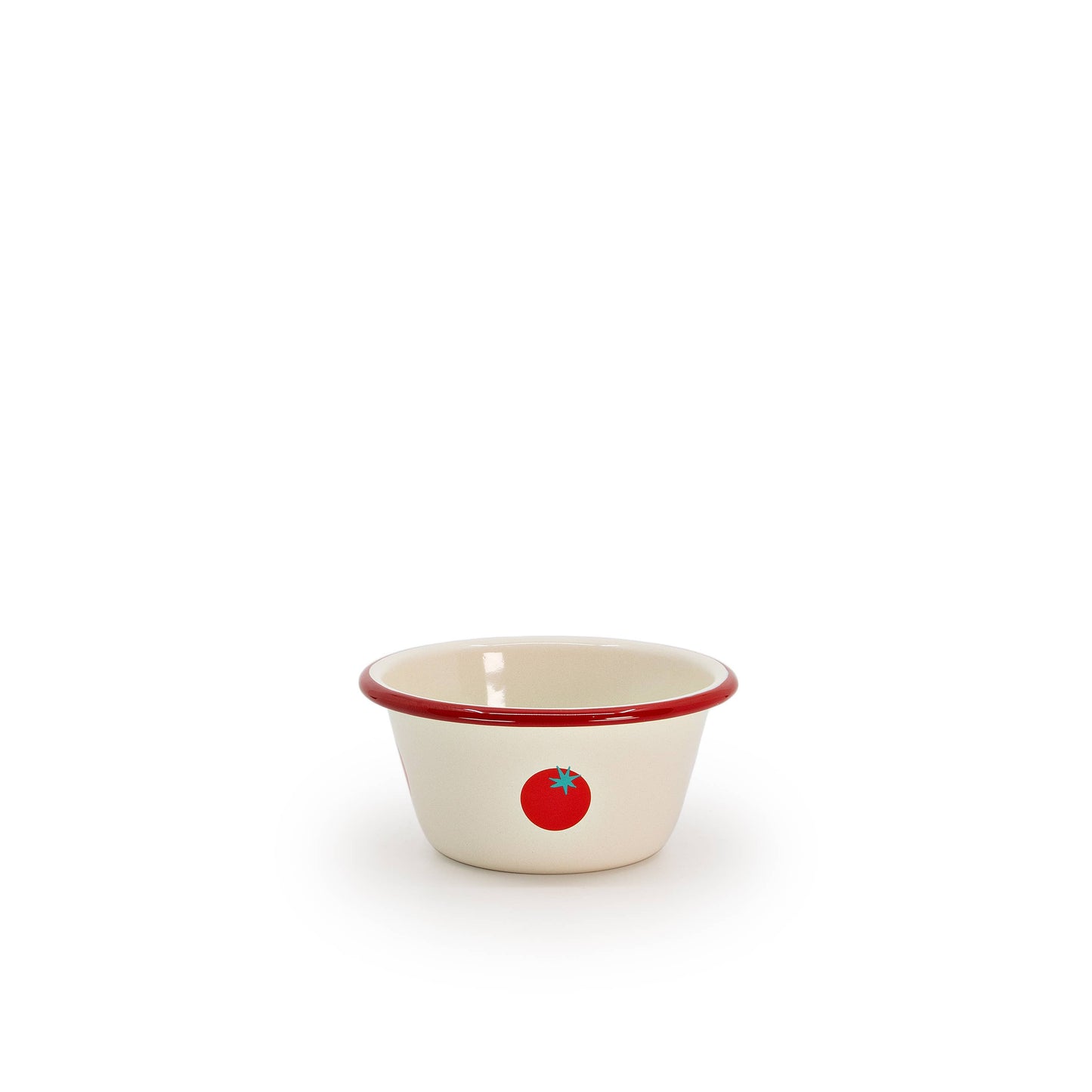 Dan Pelosi x CCH Tomato Enamelware Soup Bowl: Red Rim