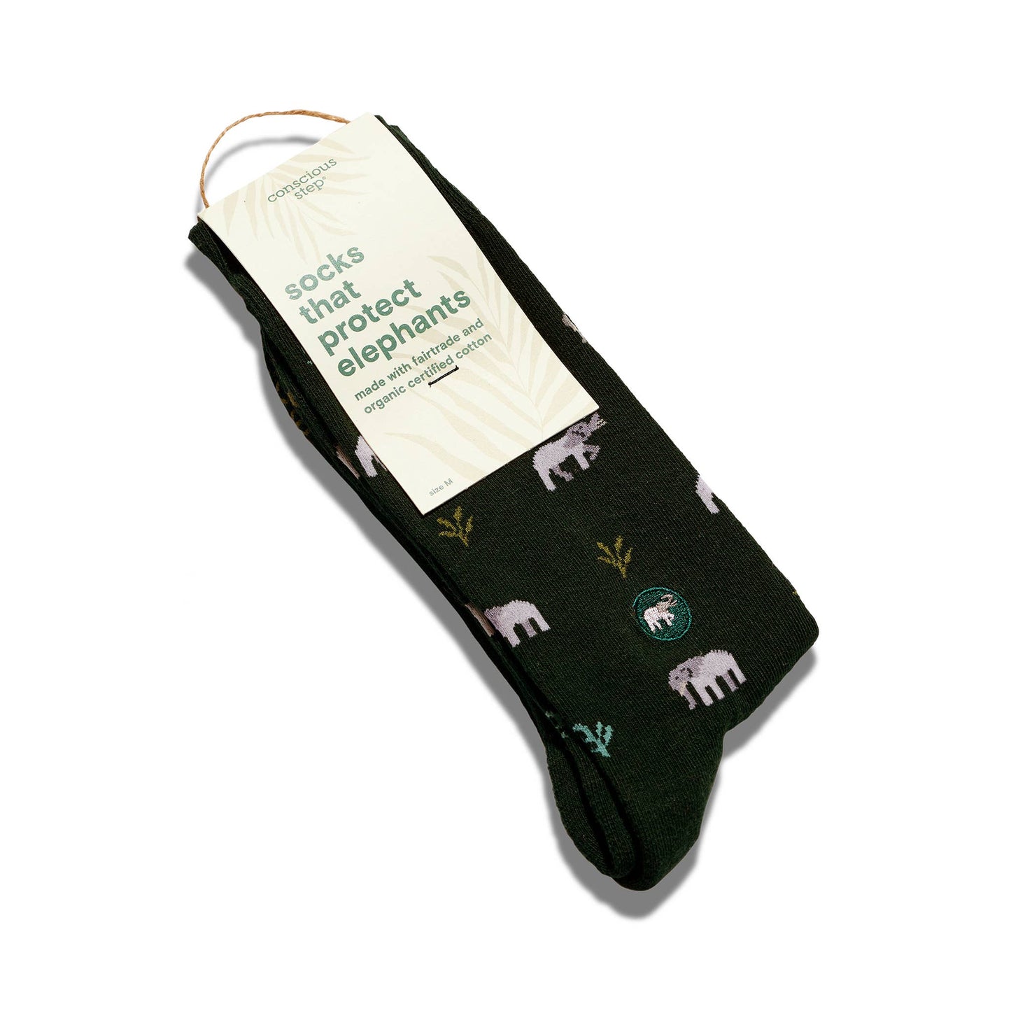 Socks that Protect Elephants (Green Elephants): Small