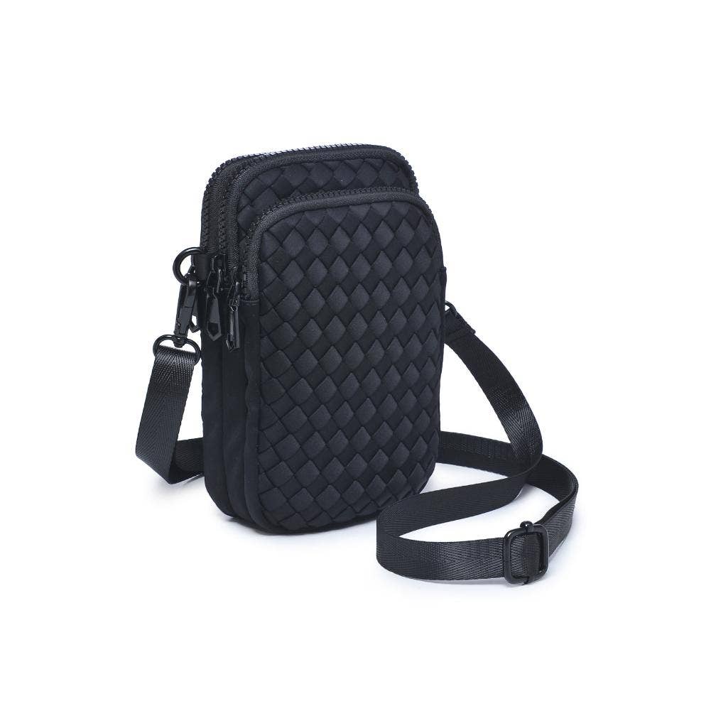 Divide & Conquer Woven Neoprene Crossbody: Nude