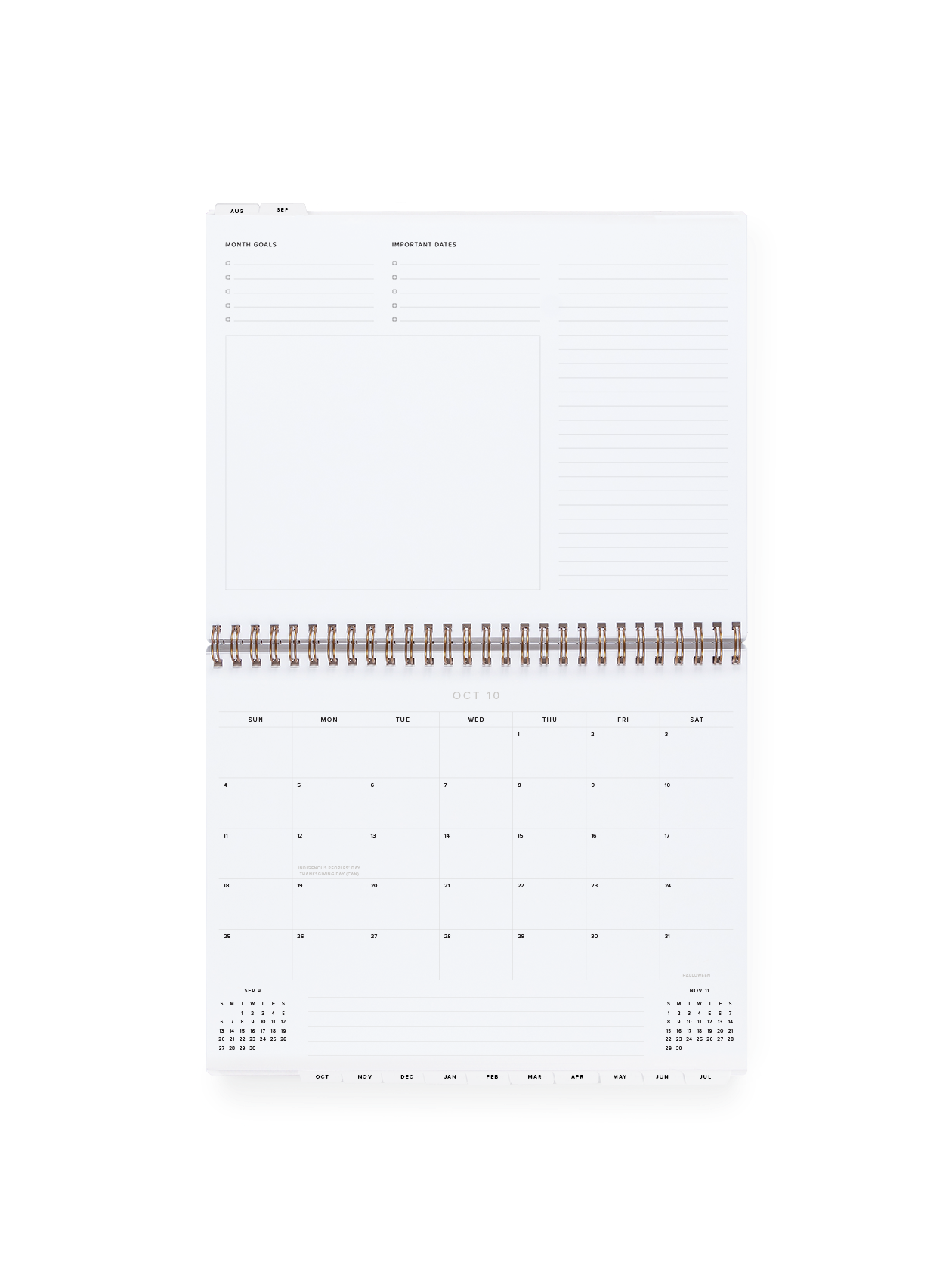 26-27 Weekly Task Planner: Charcoal Gray / None