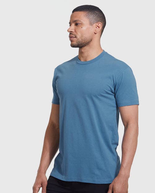 Short Sleeve T-Shirt | Crew Neck | Indigo: L