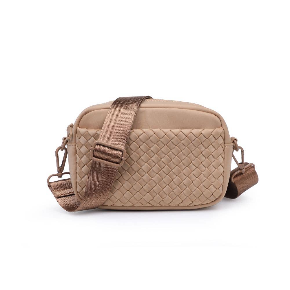 Inspiration Woven Neoprene Crossbody: Black