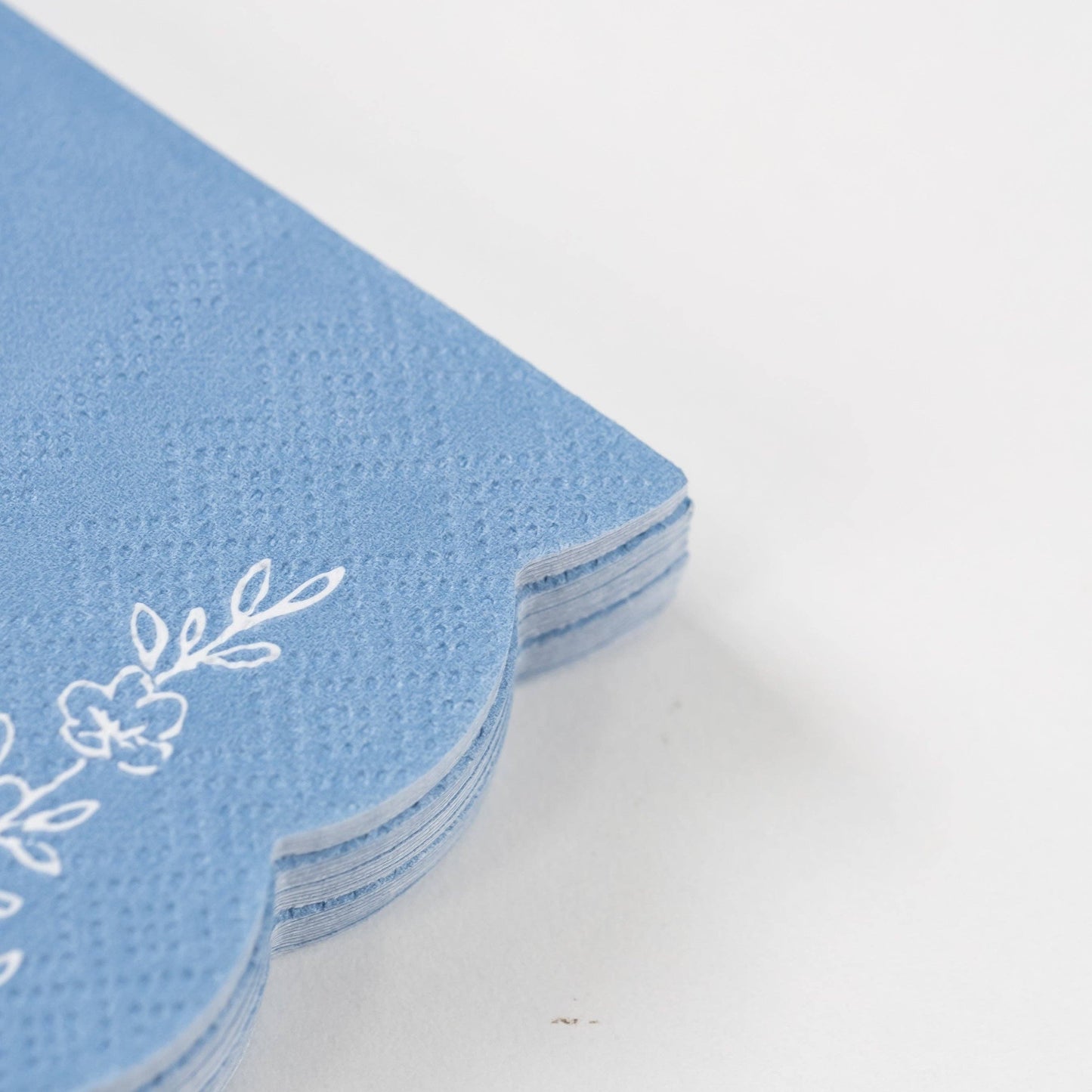 Floral Elegance Blue Beverage Napkins- Pre Order Ships January 20th