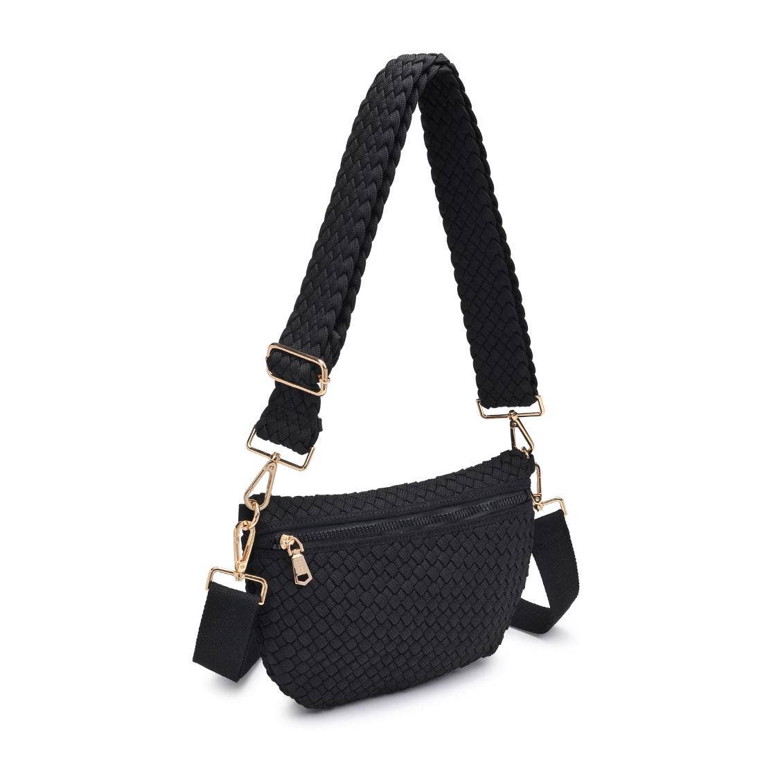 Ethereal   Woven Sustainable Crossbody: Navy