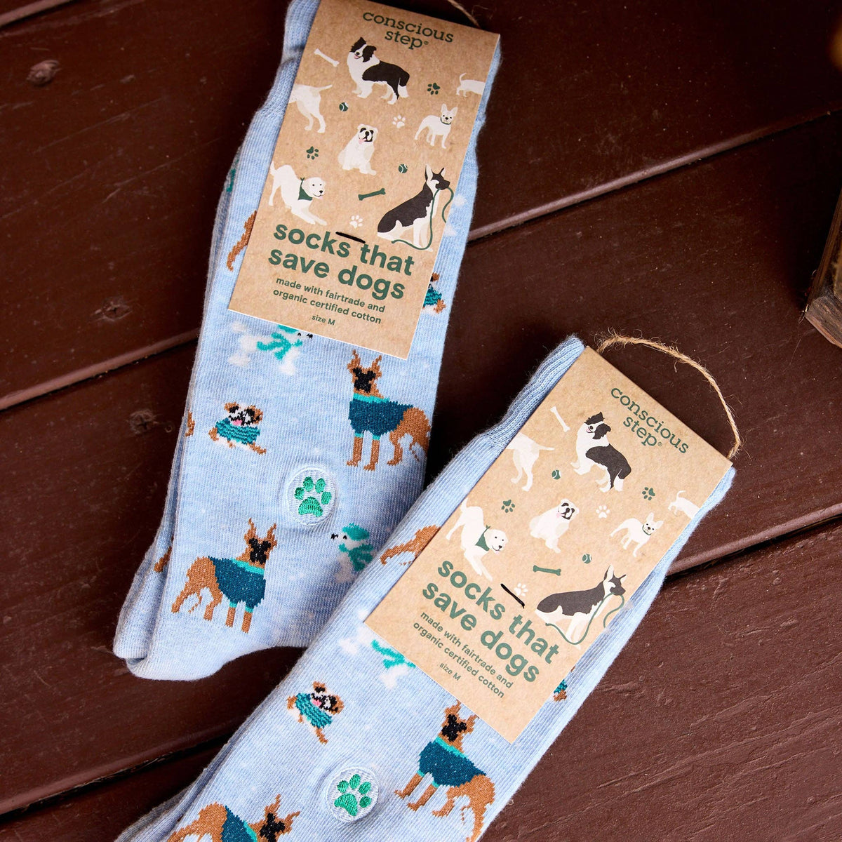 Socks that Save Dogs | Blue Dogs - Gifts for Dog Lovers: Small