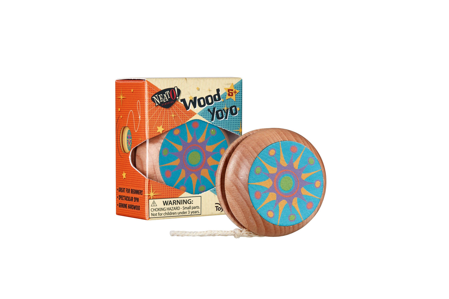 Neato! Wood Yo-Yo- Retro Classic, vintage toys