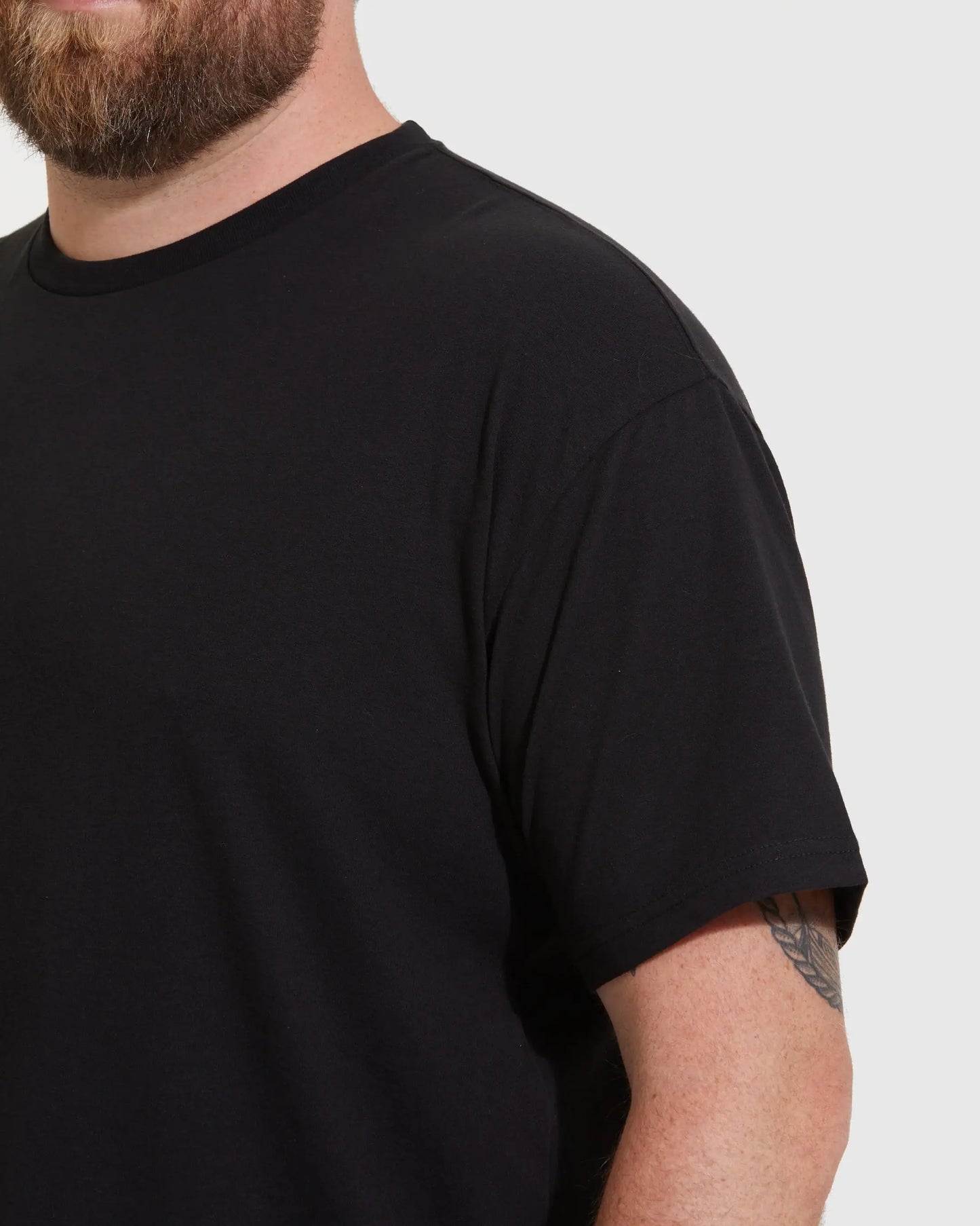Short Sleeve T-Shirt | Crew Neck | Black: M