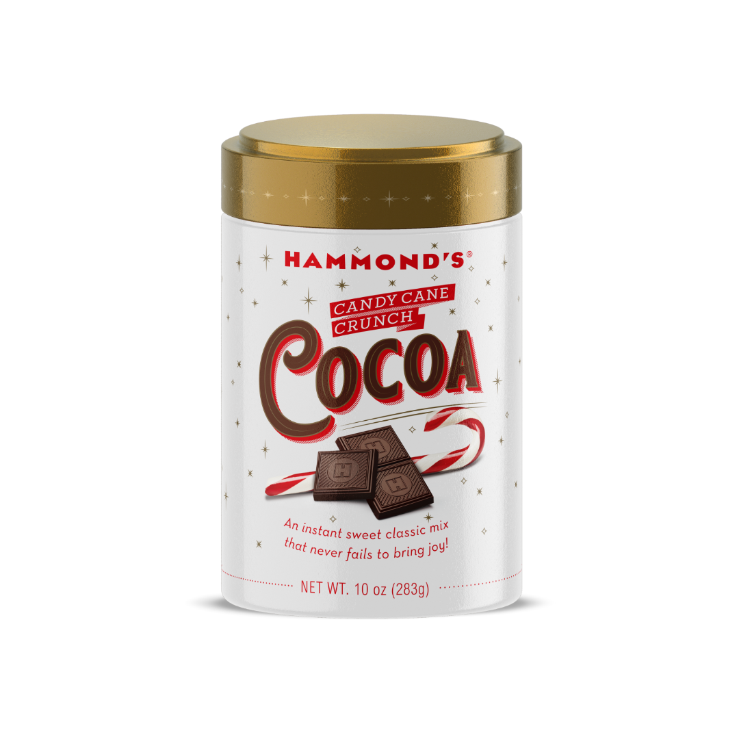 All-Natural Cocoa Mix - Candy Cane Crunch - 10 oz Tin