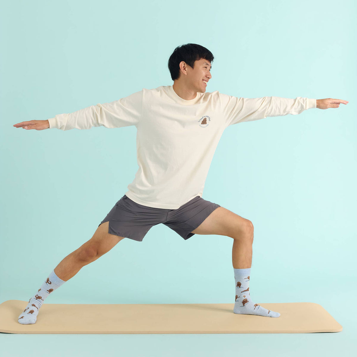 Socks that Support Mental Health | Blue Sloths: Medium