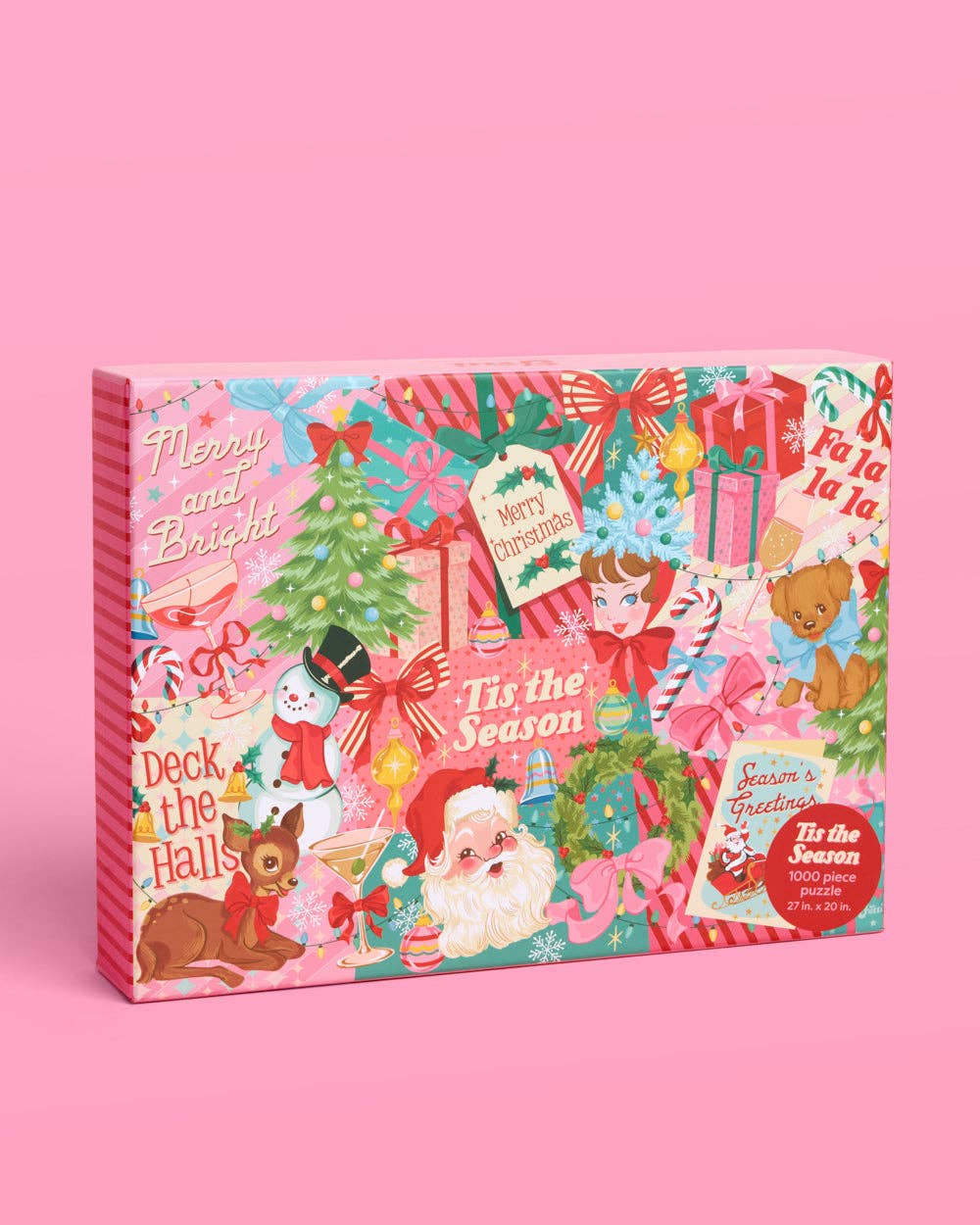 Pinkmas Jigsaw Puzzle - 1000 pc - Christmas game