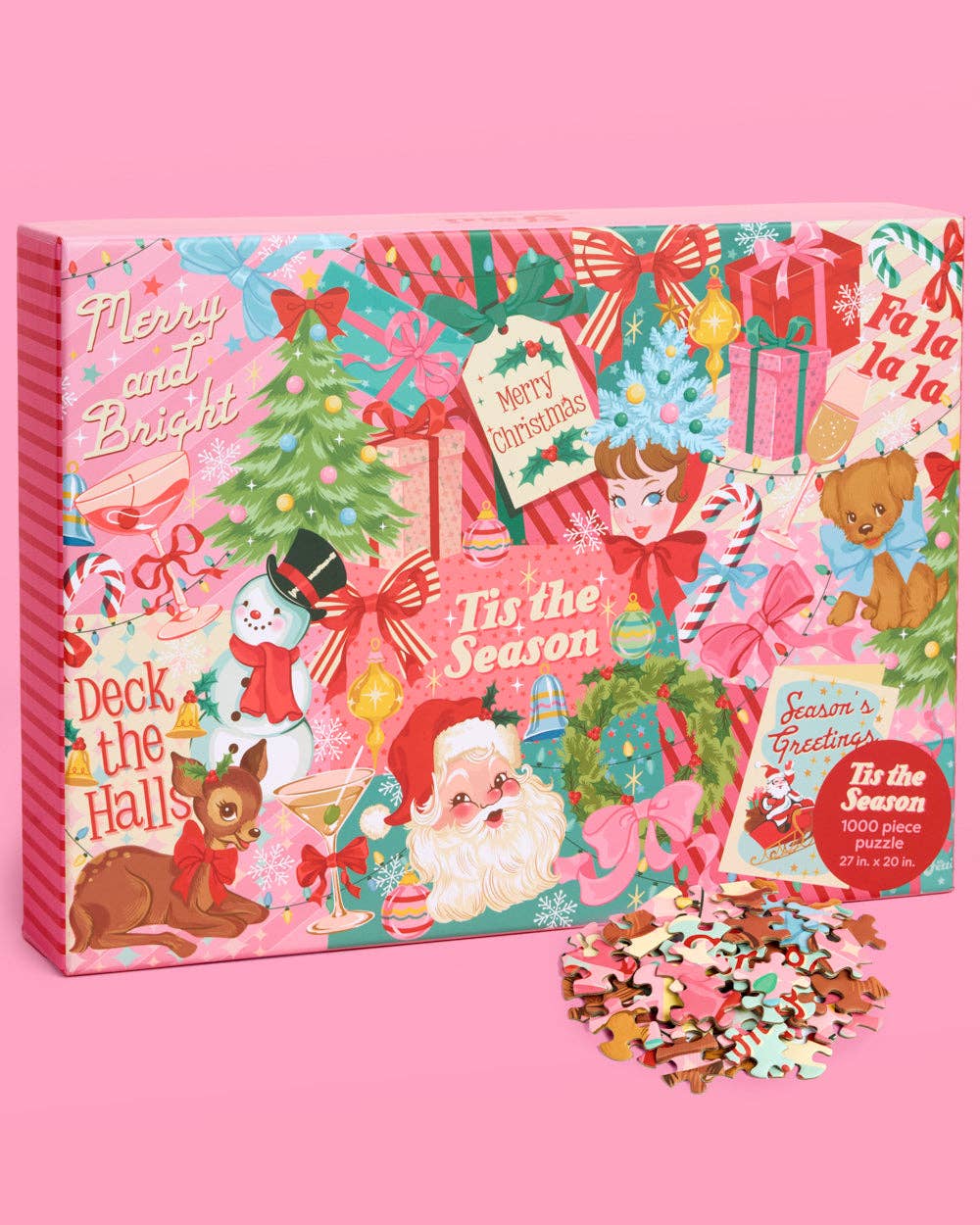 Pinkmas Jigsaw Puzzle - 1000 pc - Christmas game