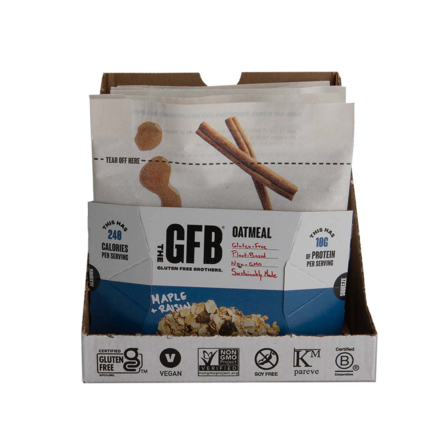 Maple Raisin Gluten Free Protein Oatmeal Pop-Up Cup