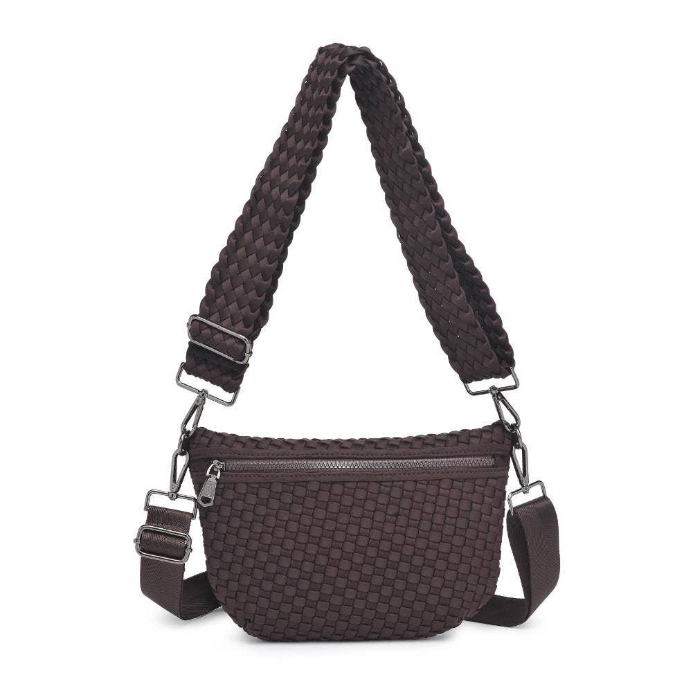 Ethereal - Woven Neoprene Crossbody: Black