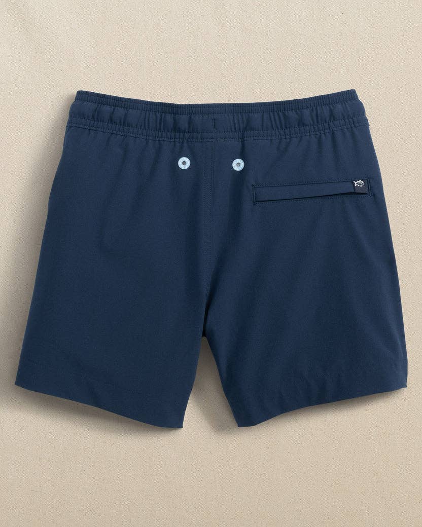 Y Solid Maritime Swim Trunk: Dress Blue - 1702 / XL