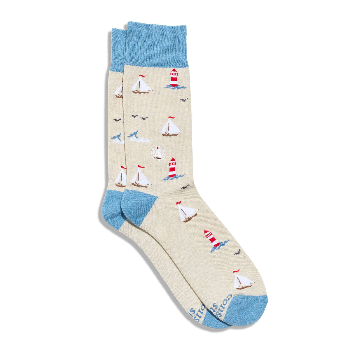 Socks that Protect Oceans | Smooth Sailing - Coastal Gifts: Small