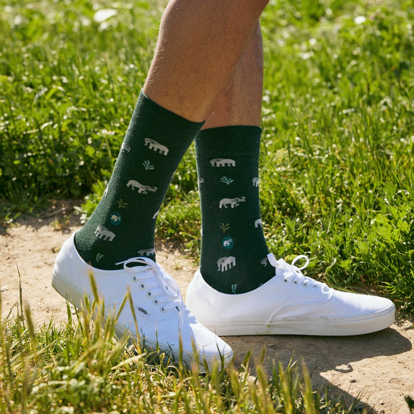 Socks that Protect Elephants (Green Elephants): Small